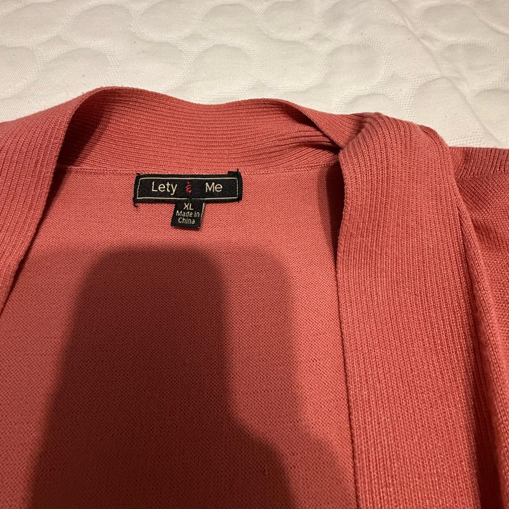 Lety & Me Women's Coral Cardigan